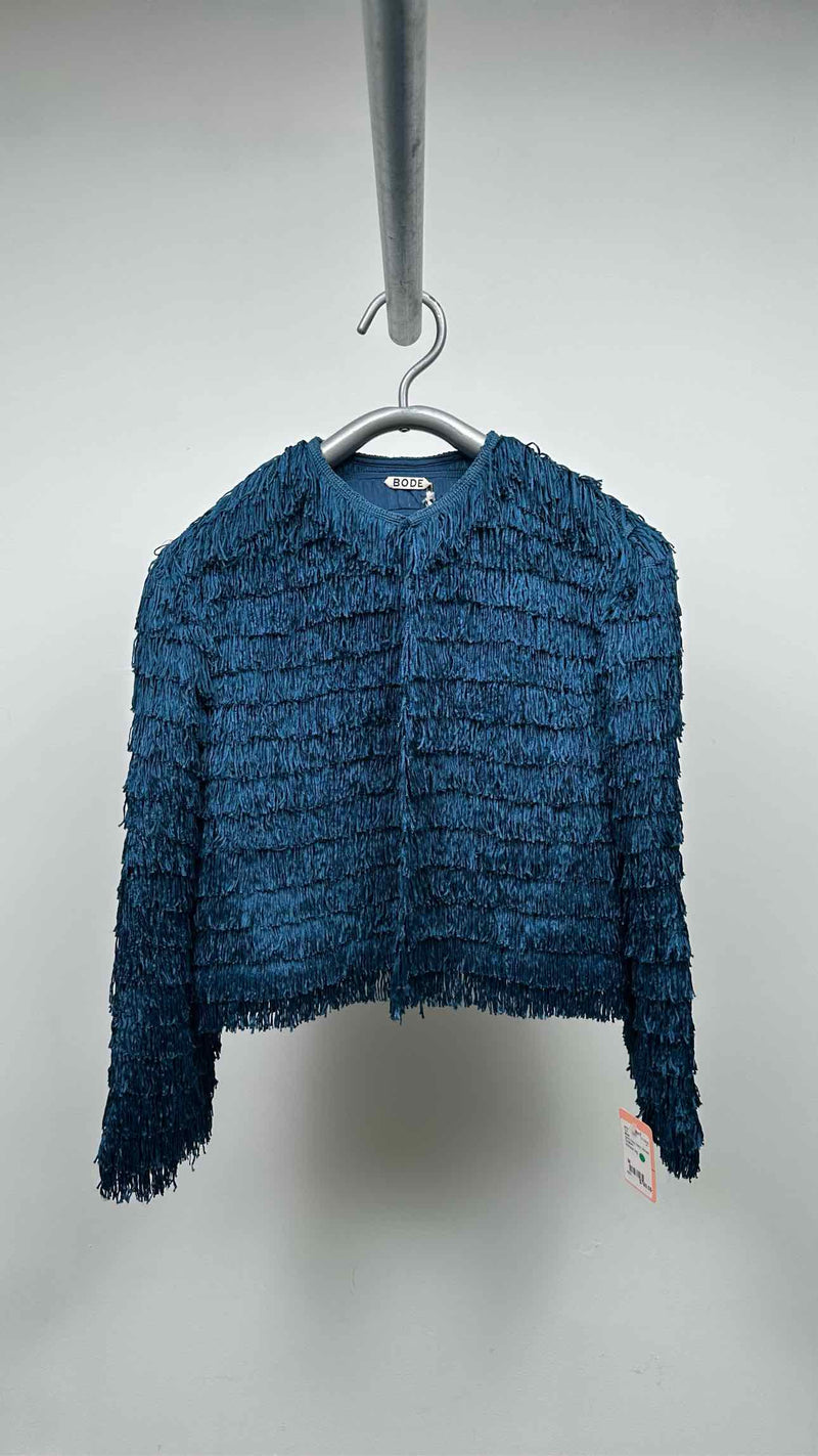 Bode L/S Petrol Bombard Fringe Top