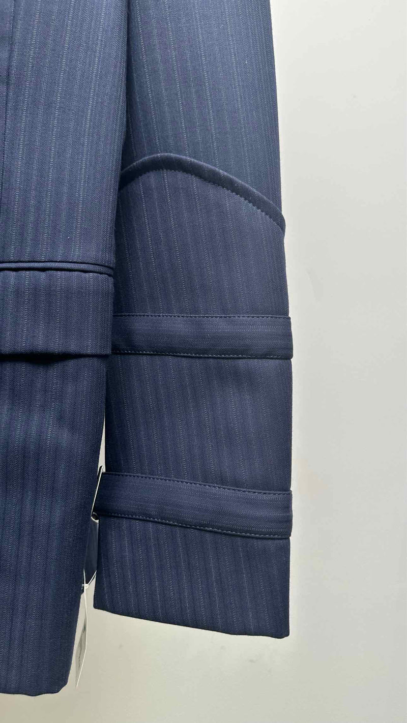 Comme Des Garcons Homme Plus Oversized Pinstripe Armor Jacket