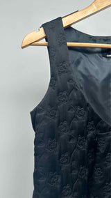Tricot Comme Des Garçons N/S Floral-quilted Silk Hybrid Dress