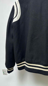 Saint Laurent Leather-trim Teddy Varsity Jacket