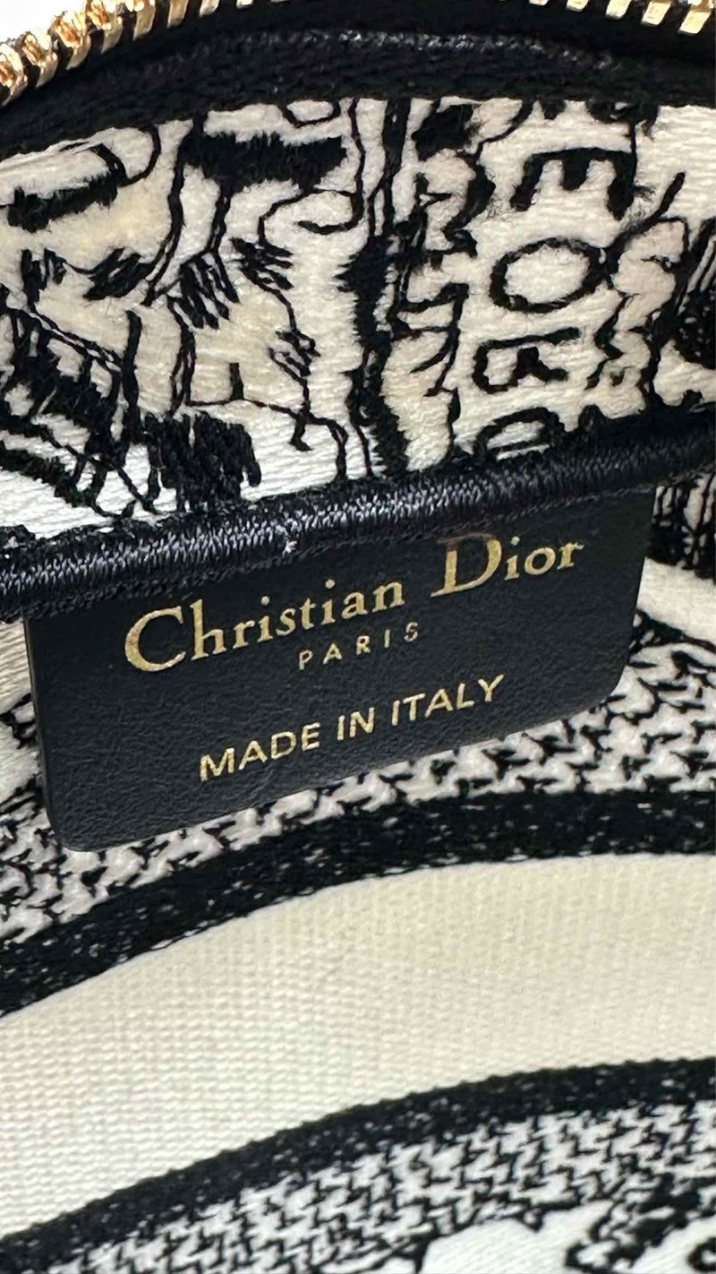 Dior Embroidered Logo Cosmetic Bag