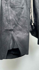 Rick Owens Basket Swingers Leather Shorts