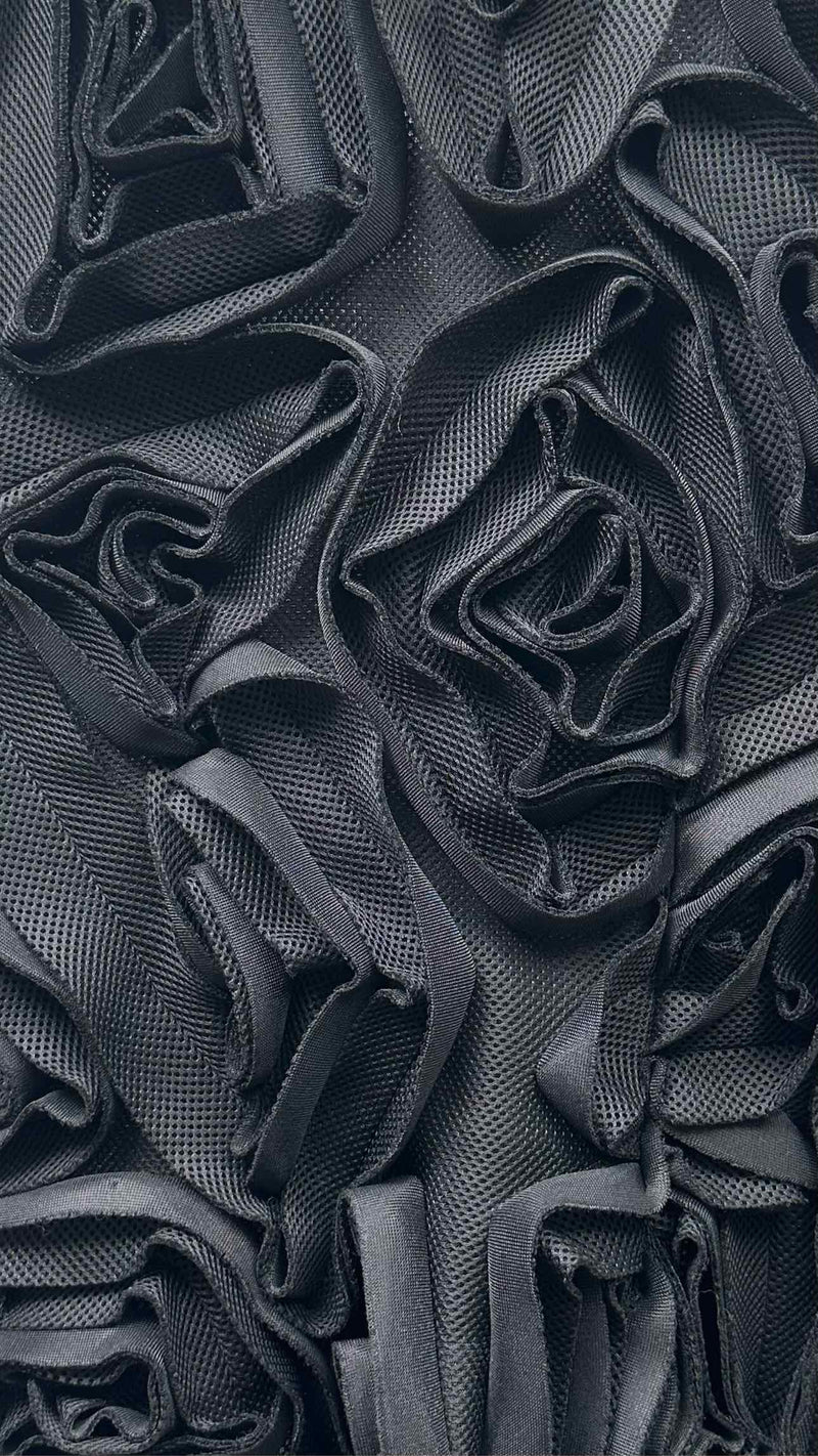 Comme Des Garcons N/S Mesh-Rose Side-Zip Top
