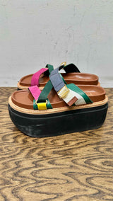 Sacai Hybrid Belted Platform Sandals