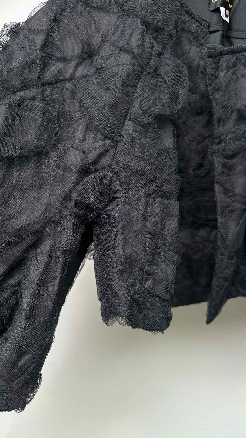 Comme Des Garcons Mesh Covered Padded Wide Jacket