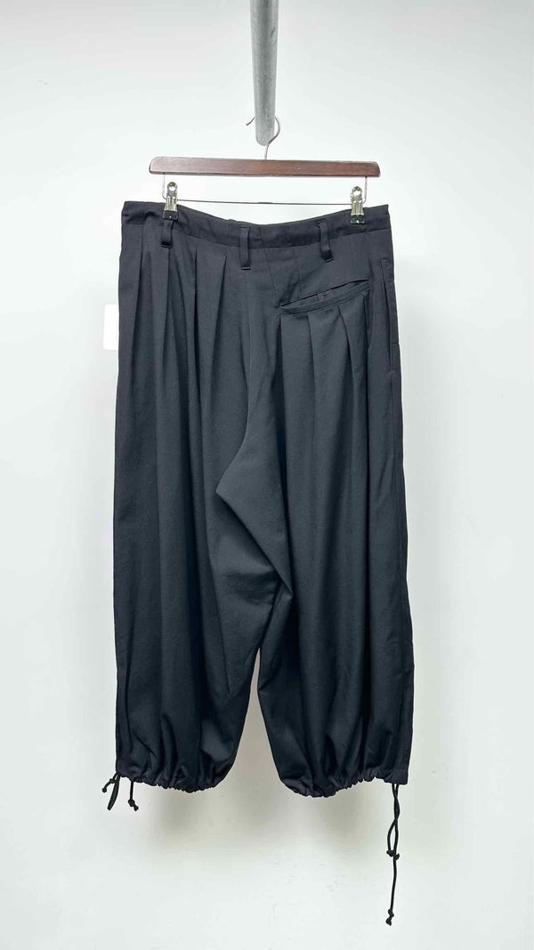 Yohji Yamamoto Pour Homme Cropped Pleated Balloon Wide Pants