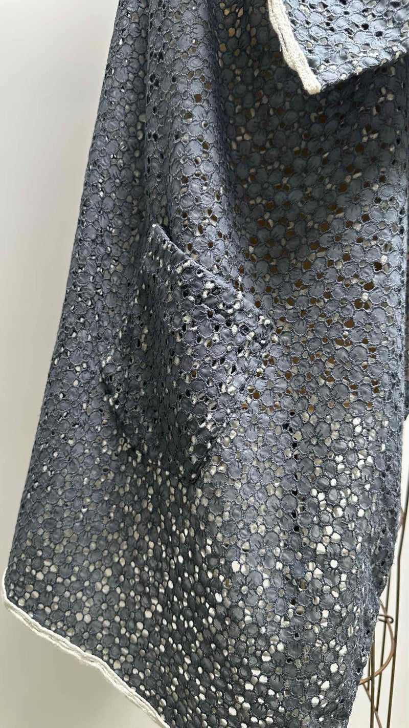 Andre Walker For Dover Street Market Reversible Lace Knit Wrap Cardigan