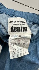 Junya Watanabe Denim Drop-crotch Cropped Easy Denim Pants