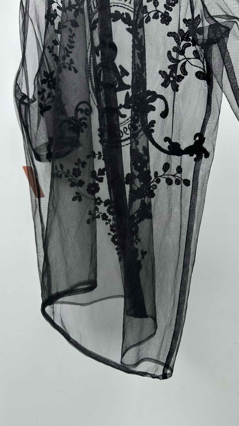 Acne Studios S/S Embroidered Mesh Shirt