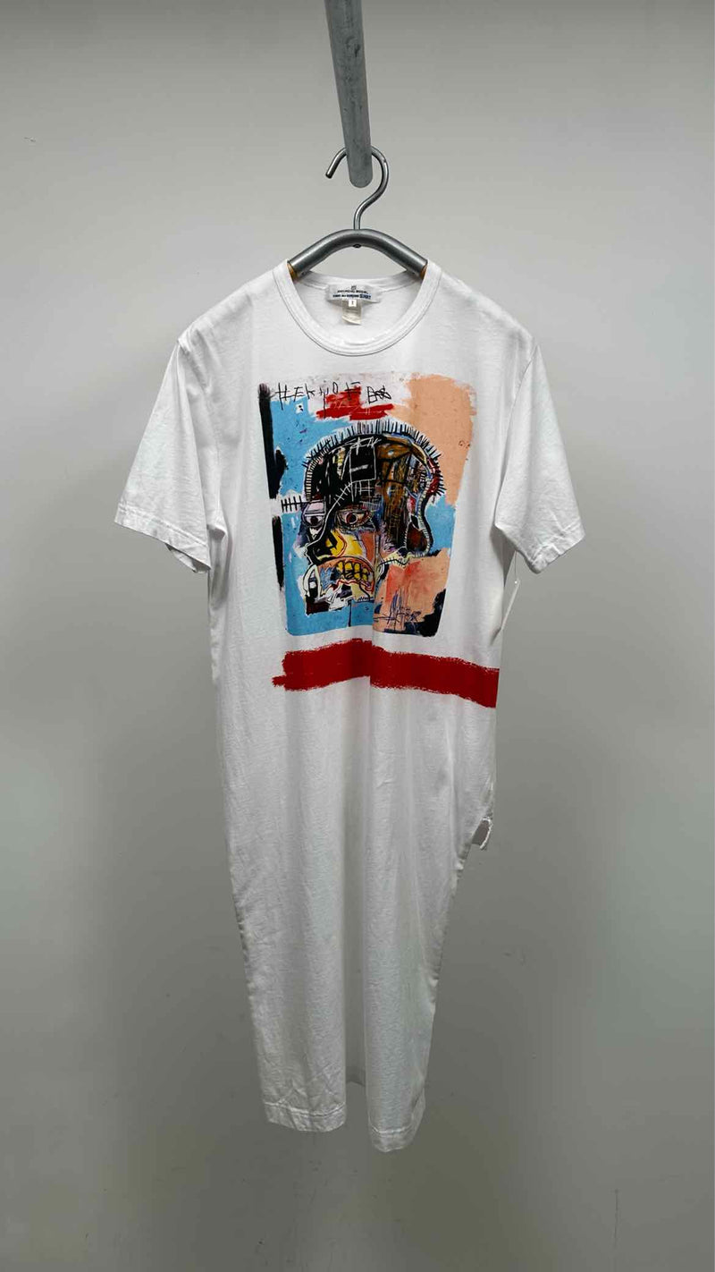 Comme Des Garçons Shirt x Jean Michel Basquiat Front - long Basquiat T-shirt