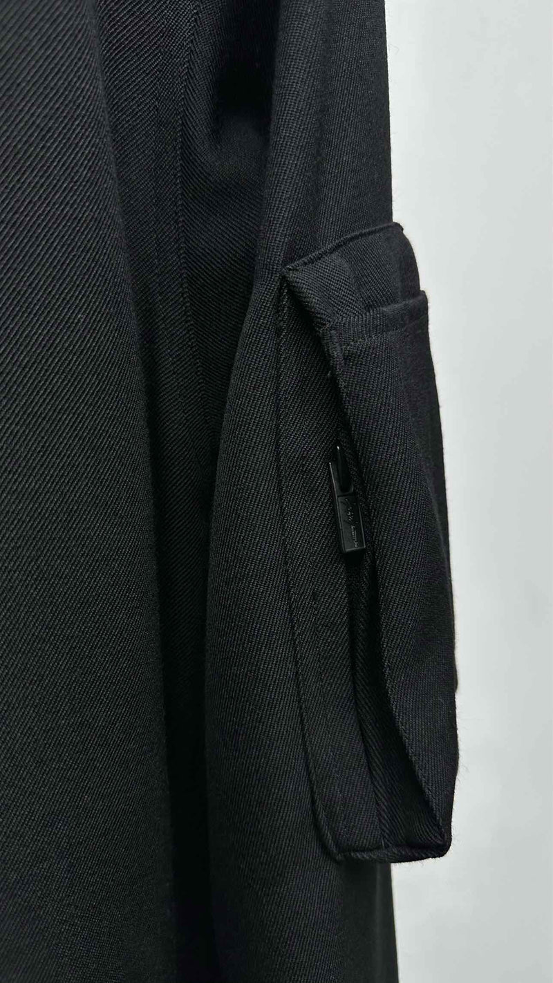 Yohji Yamamoto Pour Homme Wool Gabadine Hooded Mods Coat