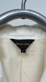 Comme Des Garcons Belt-datailed Tow-tone Tuxede Jacket