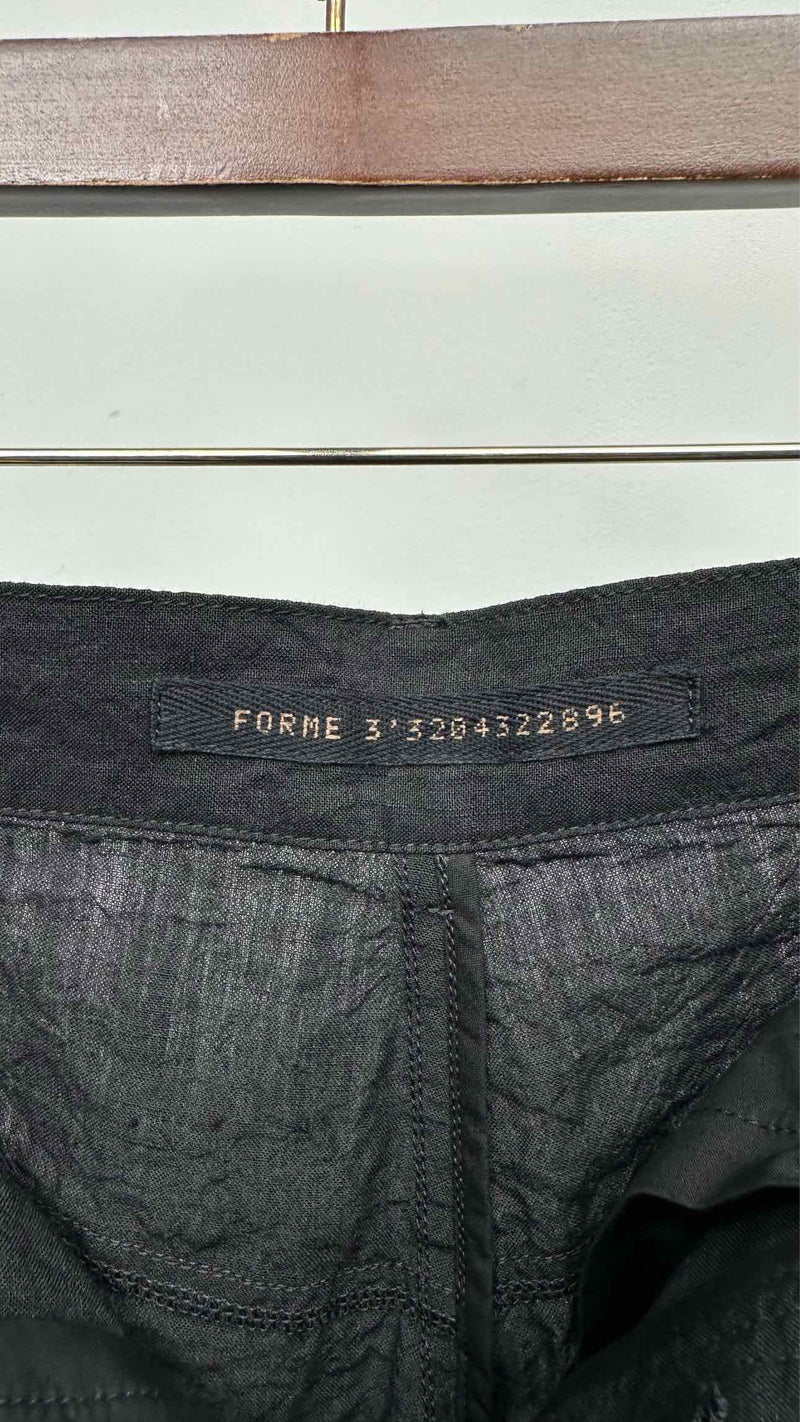 Forme D'expression Oversized Cropped Linen Pants