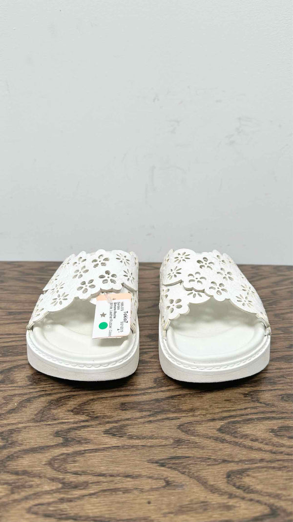Simone Rocha Lacer-cut Floral Slides