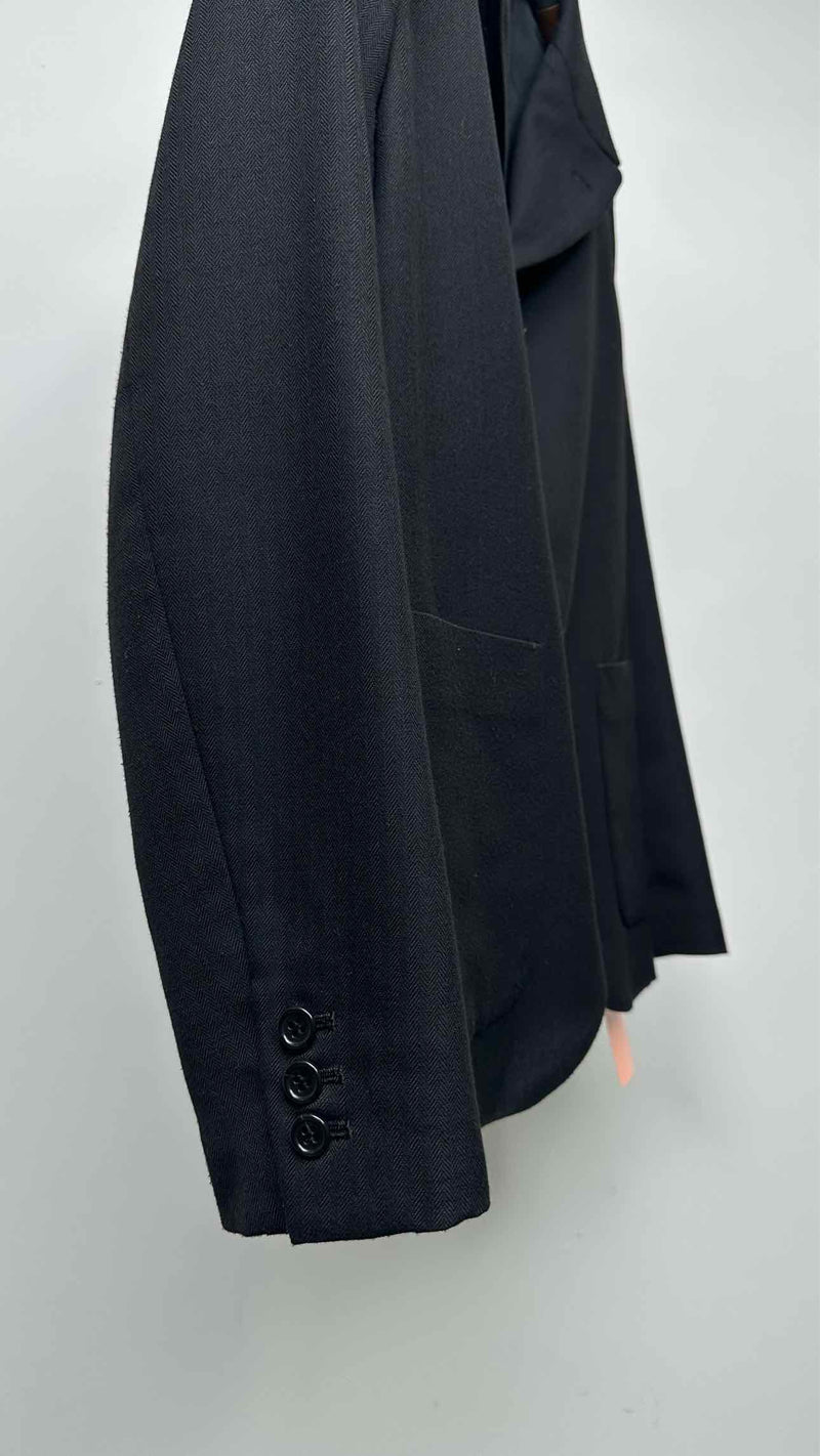 Black Comme Des Garçons Back Cut-out Jacket