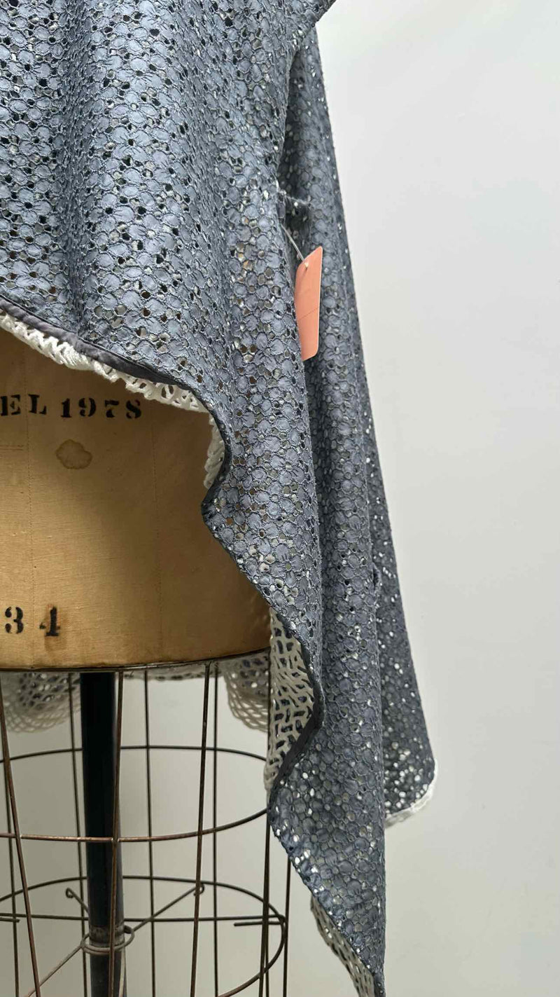Andre Walker For Dover Street Market Reversible Lace Knit Wrap Cardigan