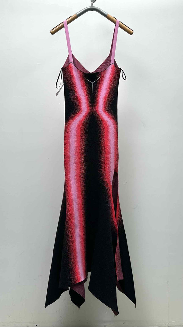 Y/ Project Gradient Knit High-Slit Dress