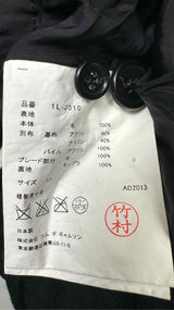 Black Comme Des Garçons Faux-Fur Wool Jacket