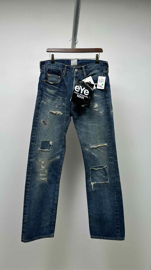 eYe Junya Watanabe Man X New Manual Distressed Patched Jeans