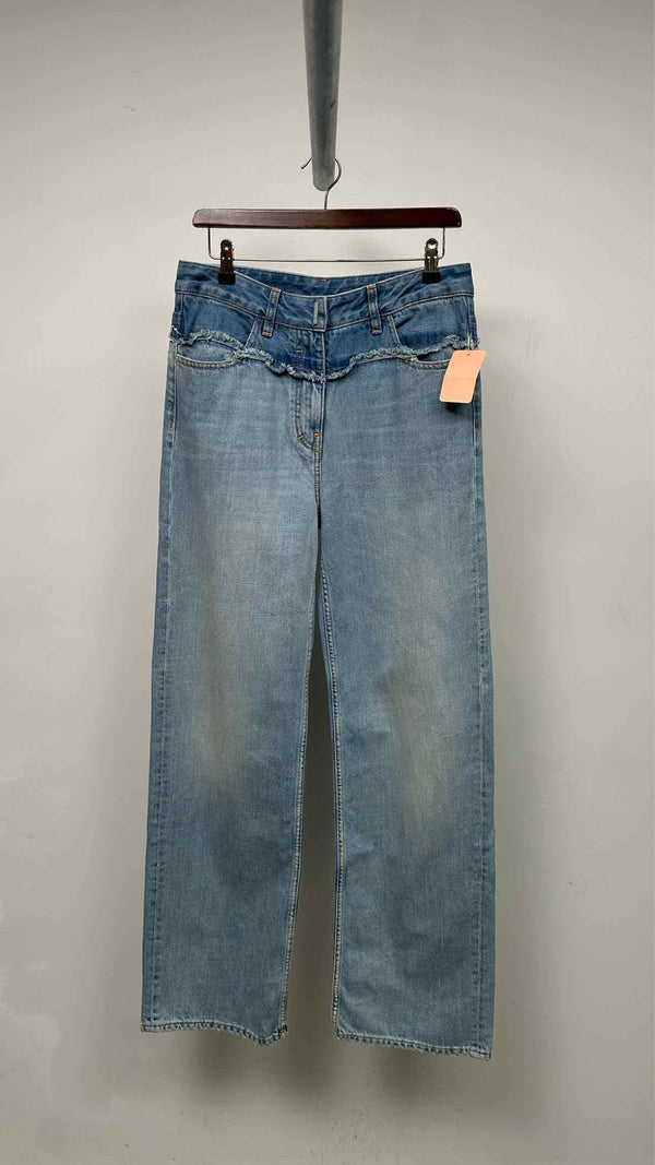 Givenchy Distressed Waist Docking Wide Jeans