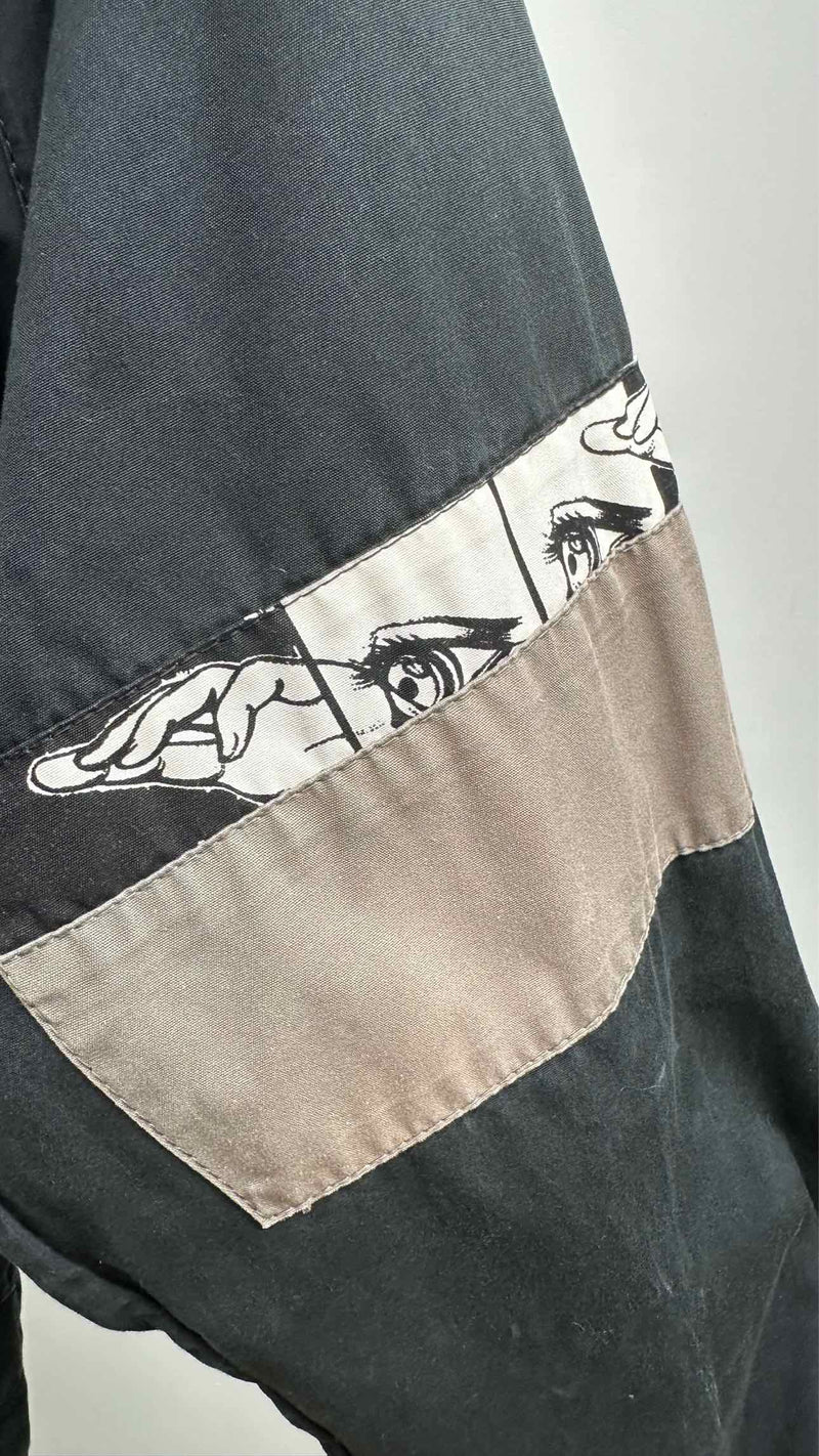 PRADA White Comics Eye Logo Jump Suits