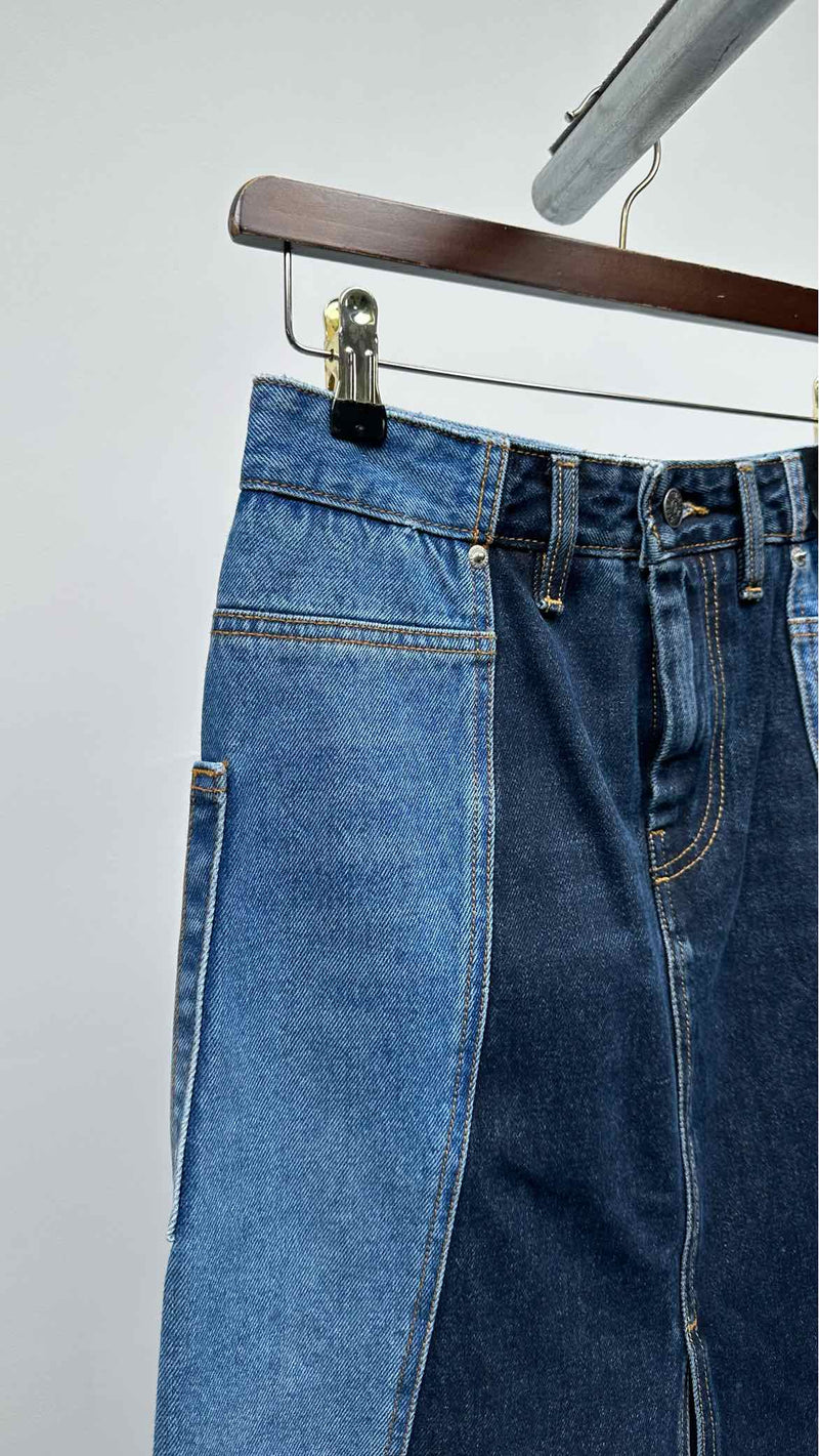 Diesel Reconstructed Denim Skirt