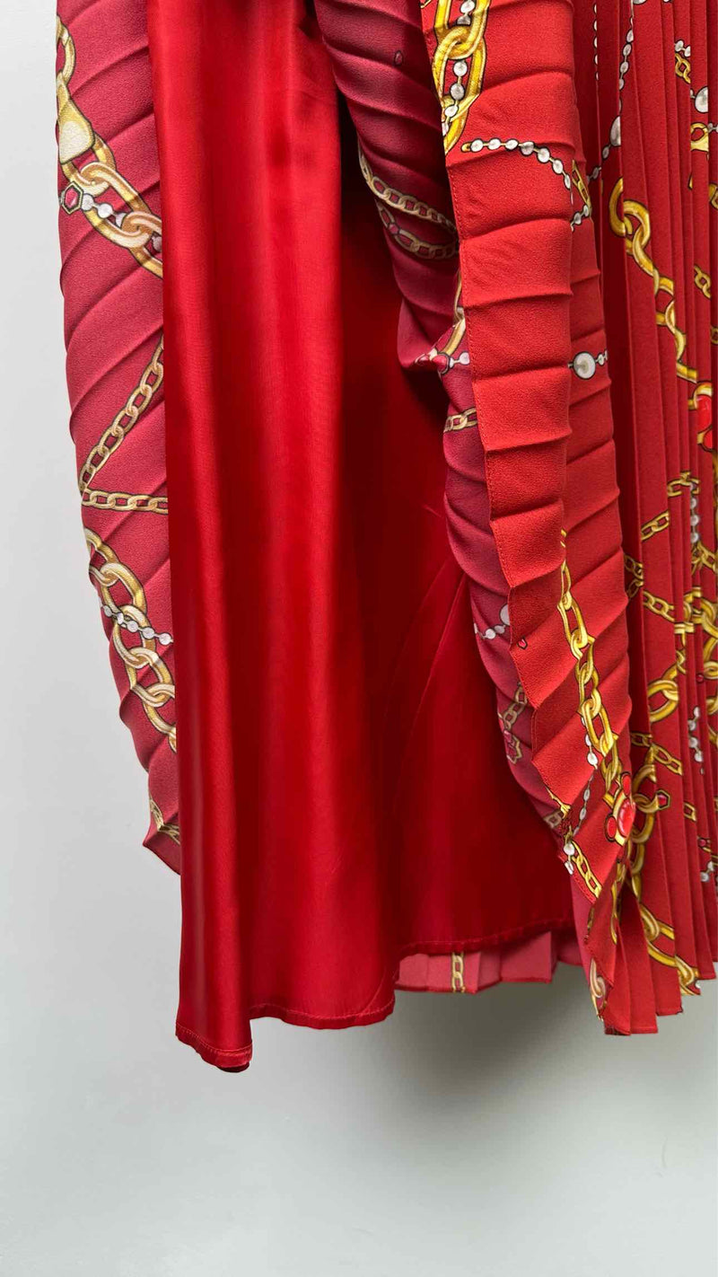 Balenciaga Printed Pleated Skirt