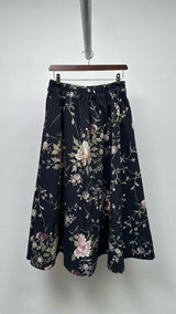 By Walid Floral Long Easy Skirt