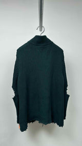 MM6 Distressed Rib Drivers Sweater
