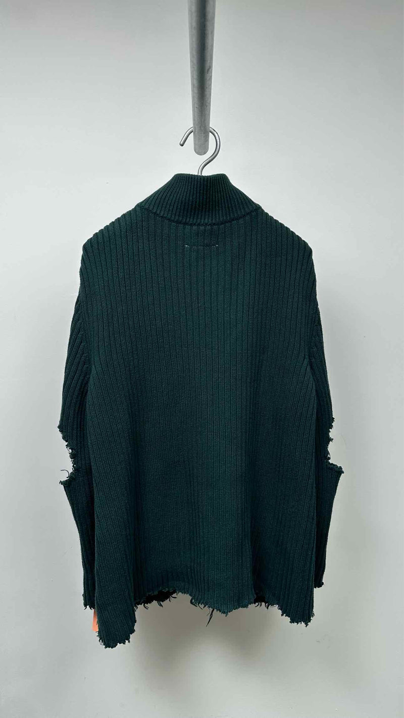 MM6 Distressed Rib Drivers Sweater
