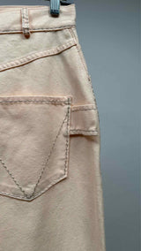 Bottega Veneta Twisted Chain Stitching Flare Jeans