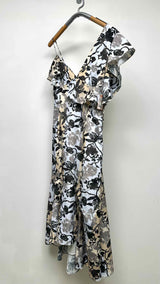 Adeam N/S Asymmetrical Floral Long Dress