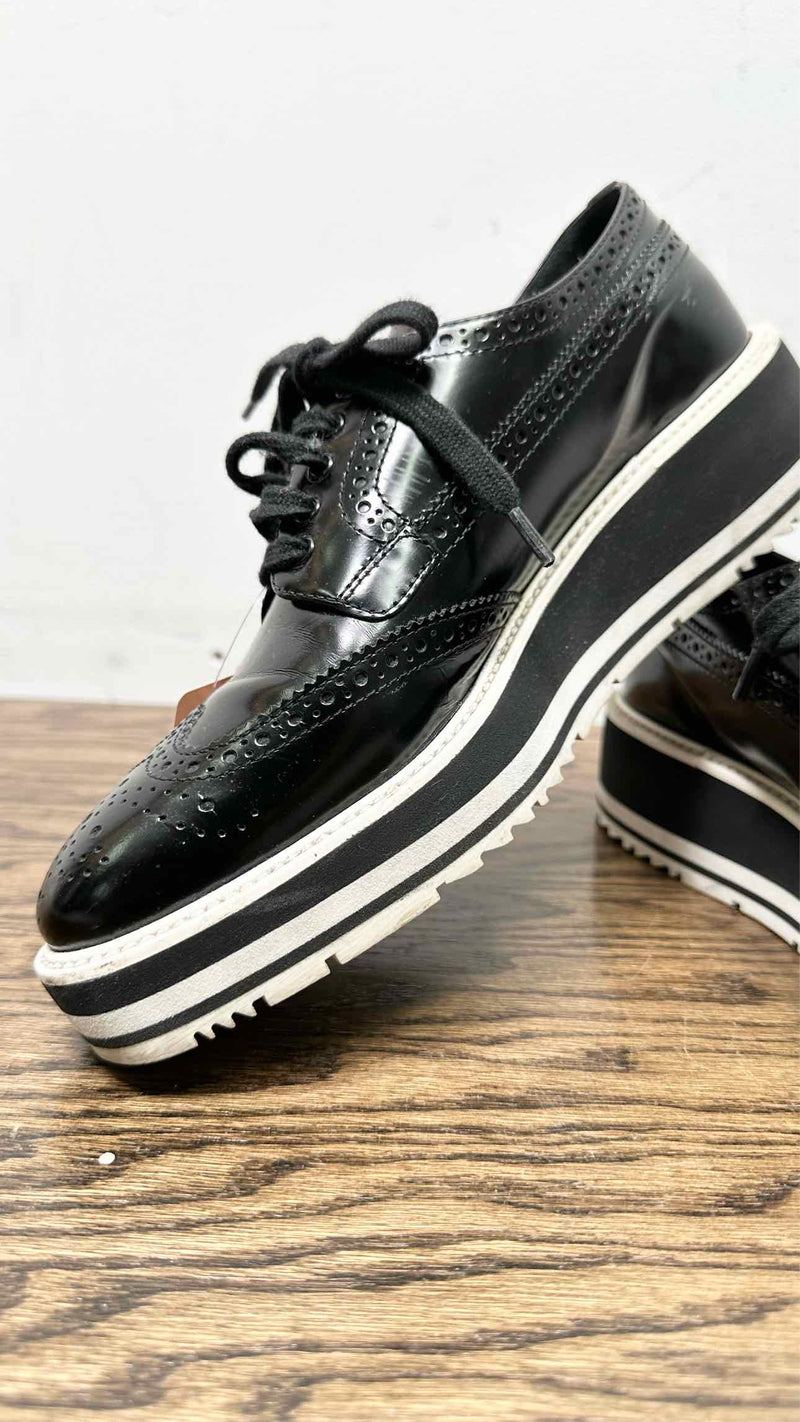 PRADA Platform Wing-Chip Shoes