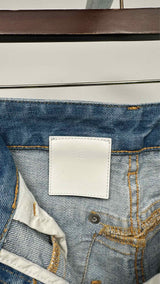 Givenchy Distressed Waist Docking Wide Jeans