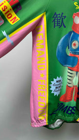 Walter Van Beirendonck L/S Robot Print Cycling Top