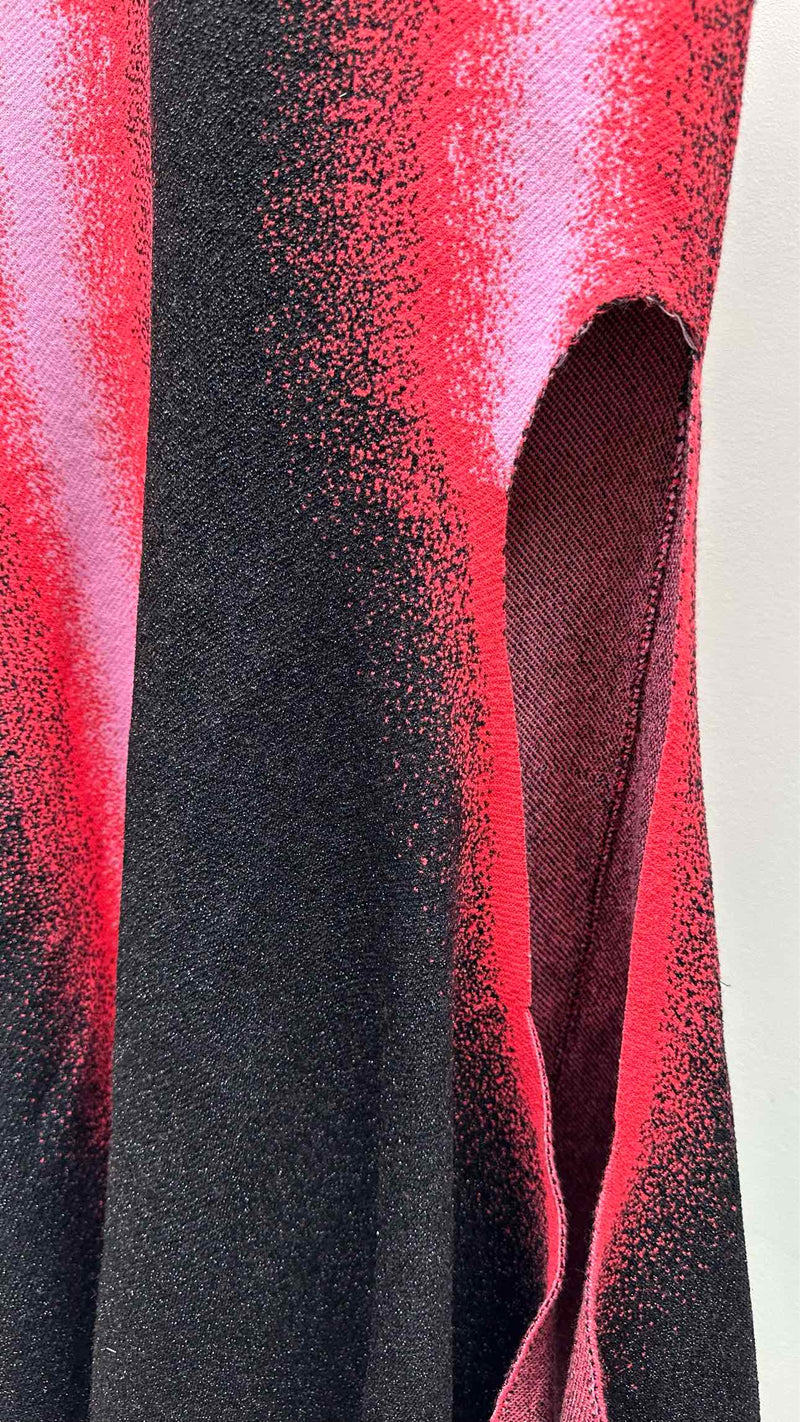 Y/ Project Gradient Knit High-Slit Dress