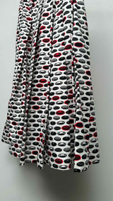 Black Comme Des Garçons Printed Pleated Easy Skirt