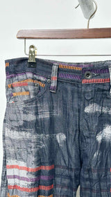 Issey Miyake Men Pressed Printed Pants