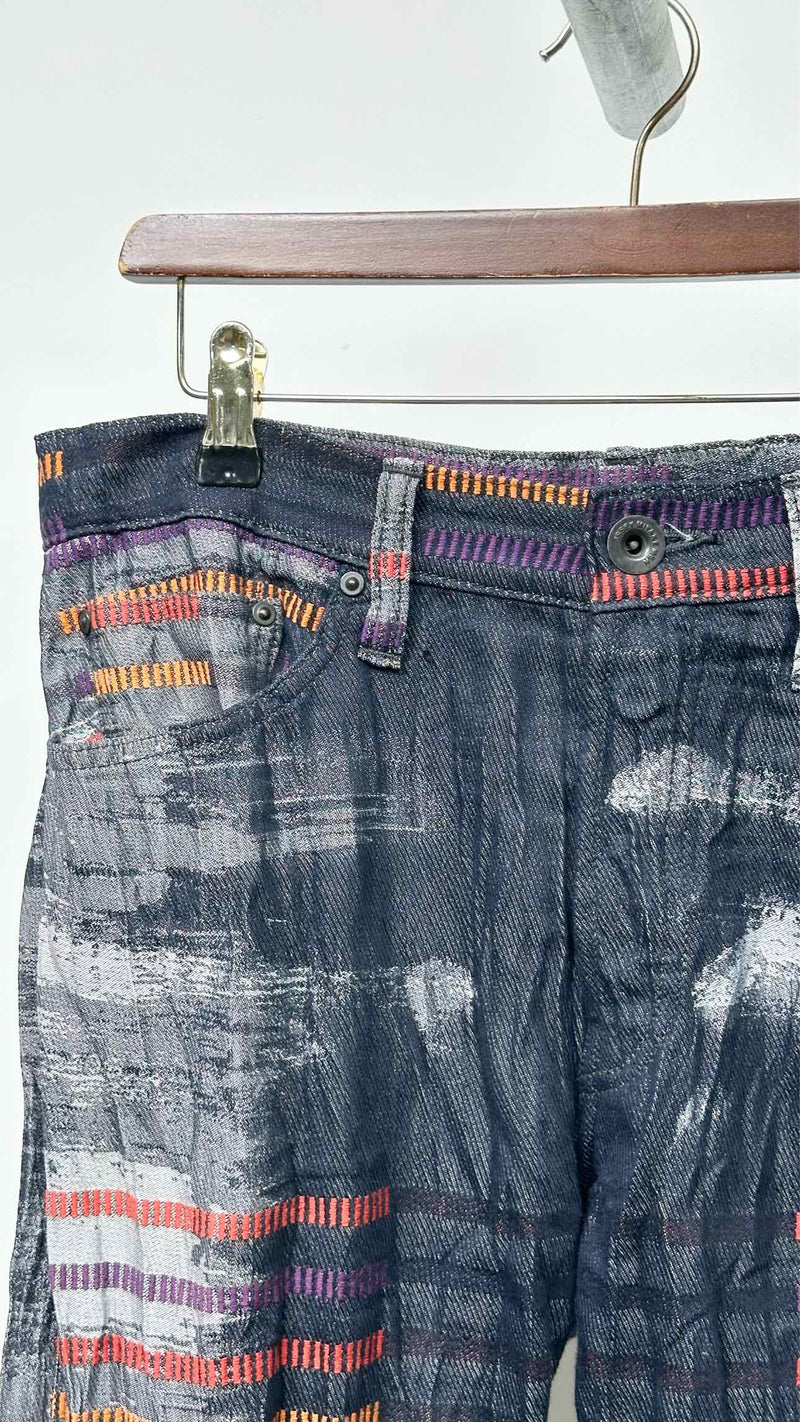 Issey Miyake Men Pressed Printed Pants