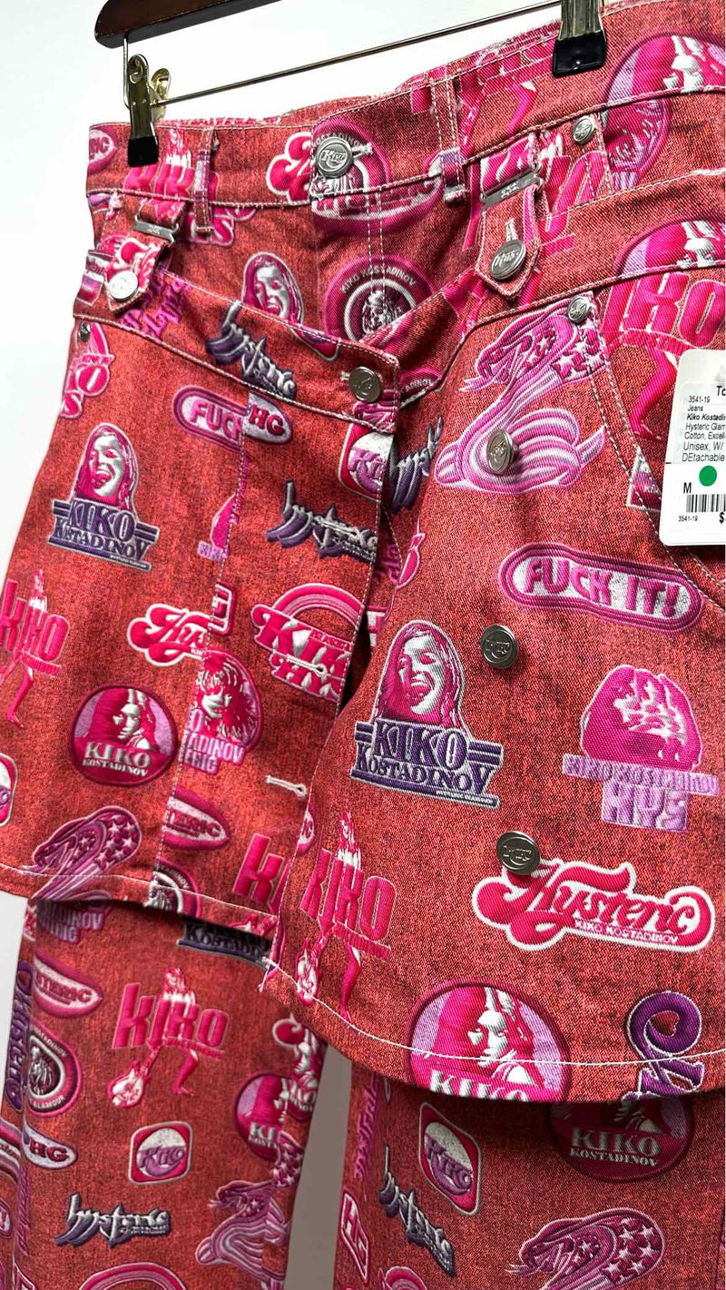 Kiko Kostadinov X Hysteric Glamour Multi-Logo Skirt Jeans