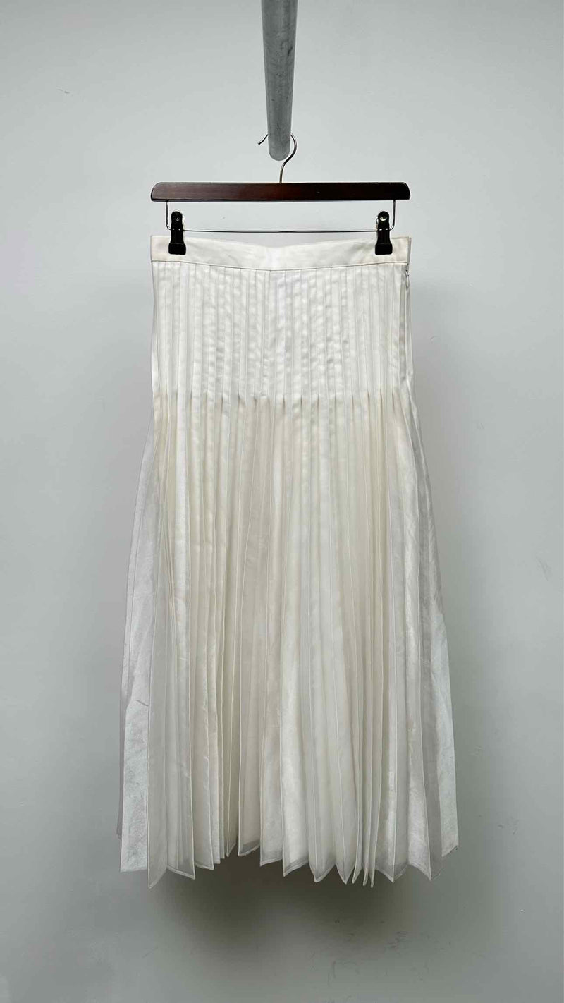 Junya Watanabe Denim Layered Pleated Long Skirt