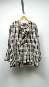 Issey Miyake Men L/S Check Top