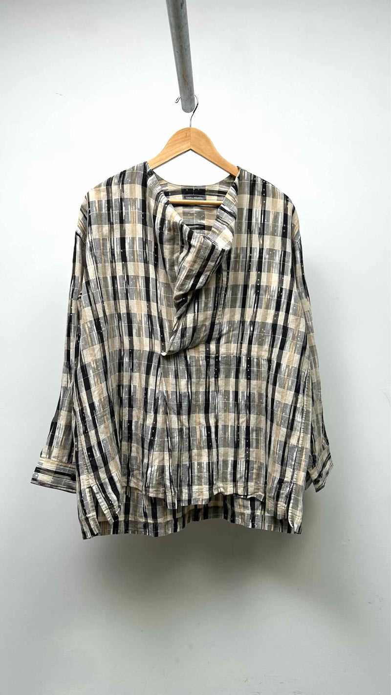Issey Miyake Men L/S Check Top