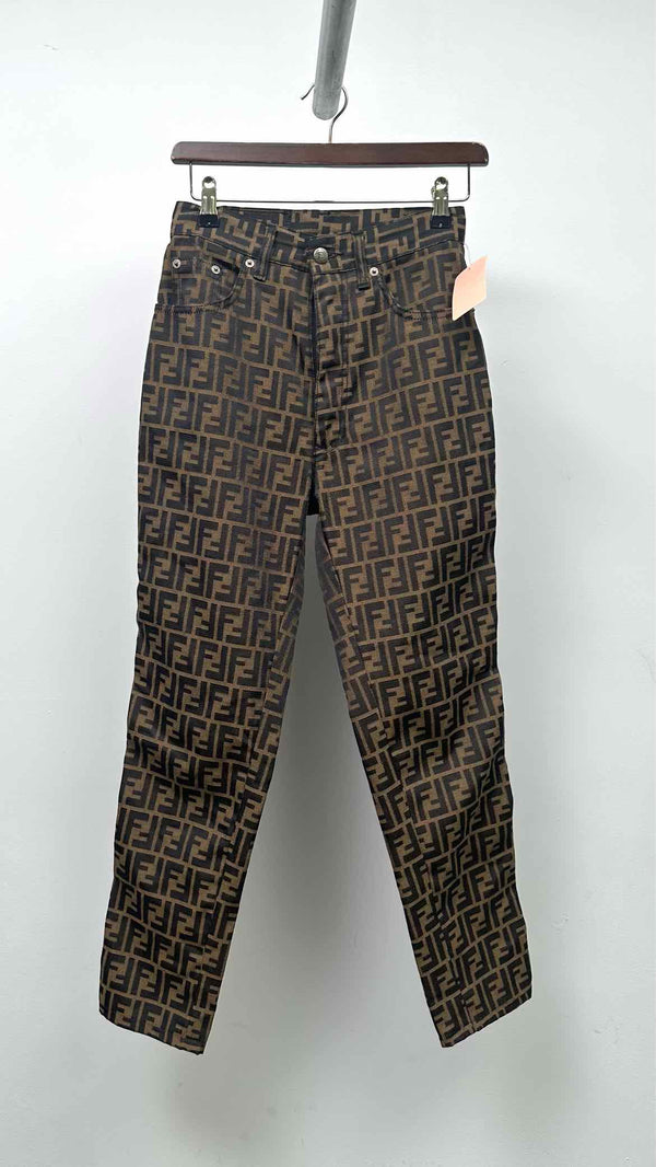 Fendi Jeans Monogram Pants