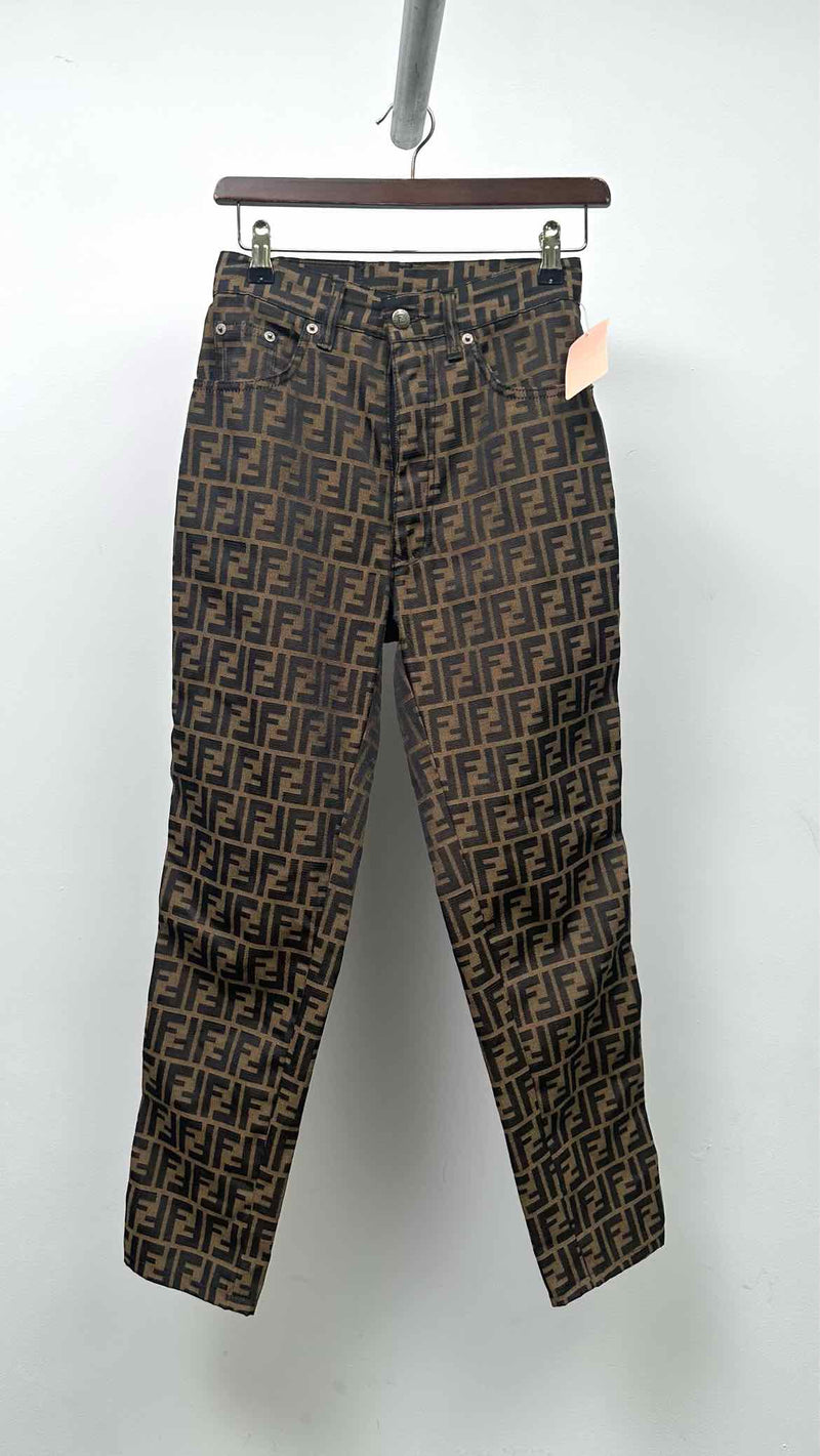 Fendi Jeans Monogram Pants
