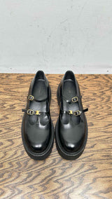 CELINE Triomphe Patent Leather Flats
