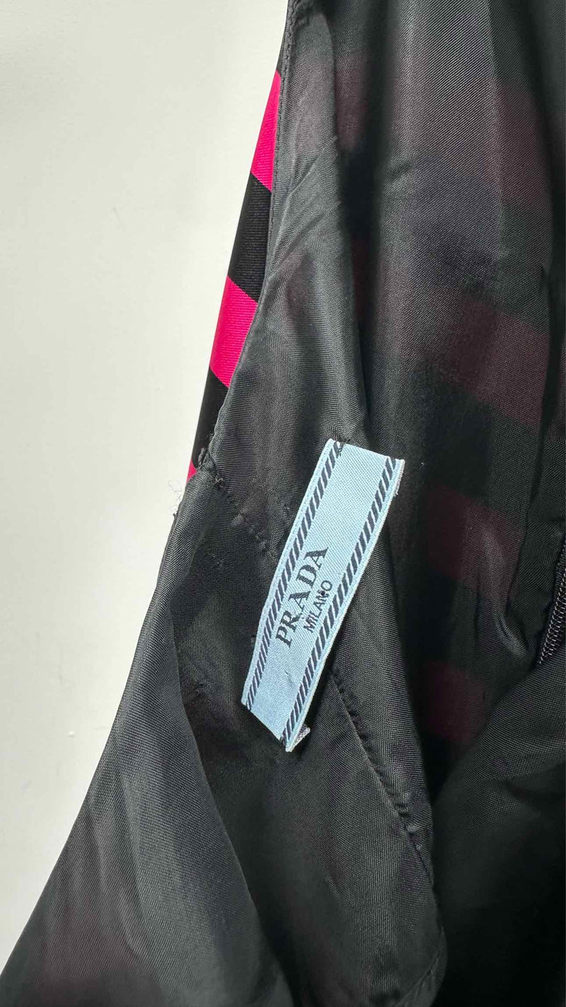 PRADA N/S Border Silk Dress