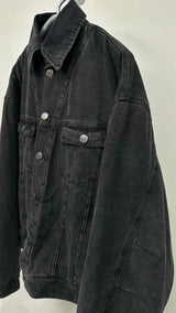Willy Chavarria Oversize Quilted Lining Denim Jacket
