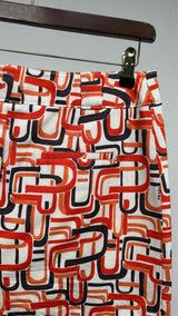 PRADA Geometric-print Wrap Skirt