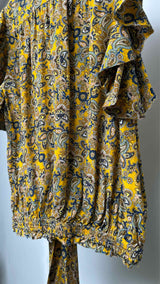 Balenciaga N/S Frill Paisley Blouse